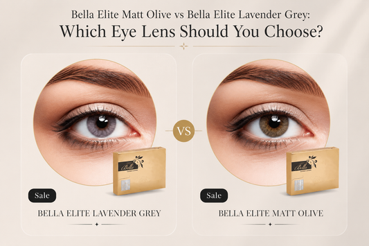 Bella Elite Matt Olive vs Bella Elite Lavender Grey: Which Eye Lens Should You Choose?